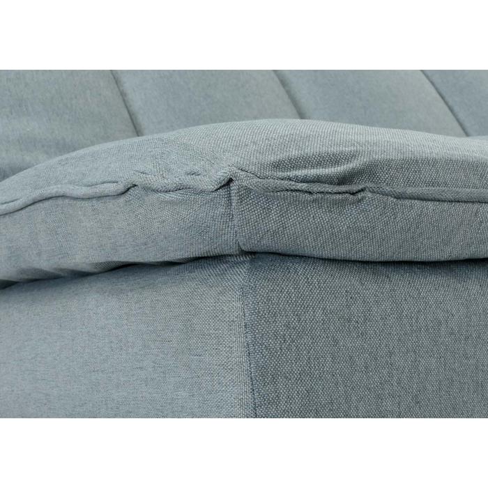 Schlafsofa HWC-M79, Gstebett Schlafcouch Couch Sofa, Schlaffunktion Liegeflche 180x110cm ~ Stoff/Textil blau-grau