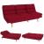 Schlafsofa HWC-M79, Gästebett Schlafcouch Couch Sofa, Schlaffunktion Liegefläche 180x110cm ~ Stoff/Textil bordeaux