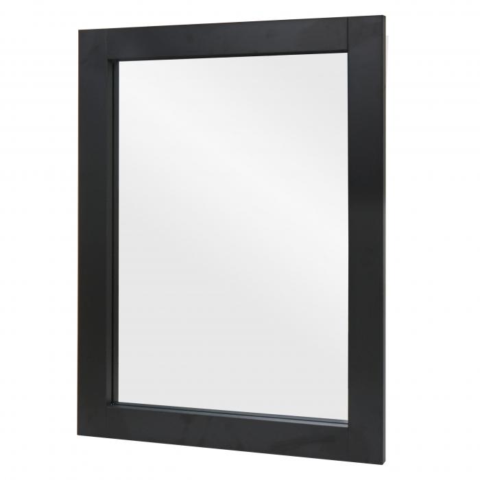 Wandspiegel HWC-L86, Badezimmer Badspiegel Spiegel Badmbel, MVG-zertifiziert 72x52cm ~ schwarz