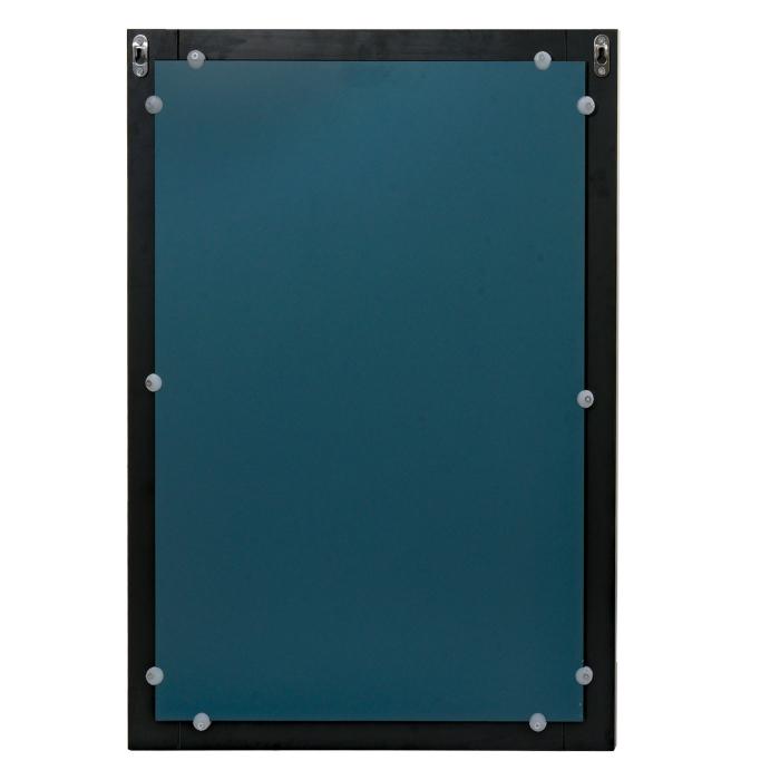 Wandspiegel HWC-L86, Badezimmer Badspiegel Spiegel Badmbel, MVG-zertifiziert 72x52cm ~ schwarz