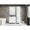 Stimmungsfotos vor ansprechendem Ambiente fr Produkt Hngeschrank HWC-L86, Badschrank Highboard Hochschrank, MVG Melamin 2 Tren 3 Fcher 160x33cm ~ Marmor-Optik wei