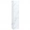 Hngeschrank HWC-L86, Badschrank Highboard Hochschrank, MVG Melamin 2 Tren 3 Fcher 160x33cm ~ Marmor-Optik wei