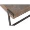Couchtisch HWC-L89, Sofatisch Wohnzimmertisch, Eisen 43x120x64cm Sinterstein Marmor-Optik grau Holz grau-braun