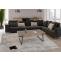 Stimmungsfotos vor ansprechendem Ambiente fr Produkt Couchtisch HWC-L89, Sofatisch Wohnzimmertisch, Eisen 43x120x64cm Sinterstein Marmor-Optik grau Holz grau-braun