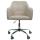 Brostuhl HWC-L92, Drehstuhl Schreibtischstuhl Computerstuhl Brosessel Stuhl, mit Armlehne ~ Stoff/Textil creme