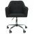 Brostuhl HWC-L92, Drehstuhl Schreibtischstuhl Computerstuhl Brosessel Stuhl, mit Armlehne ~ Stoff/Textil dunkelgrau