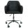 Brostuhl HWC-L92, Drehstuhl Schreibtischstuhl Computerstuhl Brosessel Stuhl, mit Armlehne ~ Kunstleder schwarz