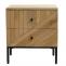 Nachttisch HWC-L95, Kommode Beistelltisch Nachtschrank Schrank, Schublade Mango-Holz 51x45x40cm MVG-zertifiziert, natur