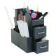 Schreibtisch Organizer HWC-L97, Broablage Stiftehalter Aufbewahrungsbox mit 2 Schubladen und 7 Fchern, 29x14x33cm