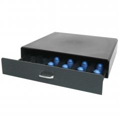 Schubladenbox für Kaffeekapseln HWC-L98, Aufbewahrungsbox mit Schublade Kiste, 7x34x31cm