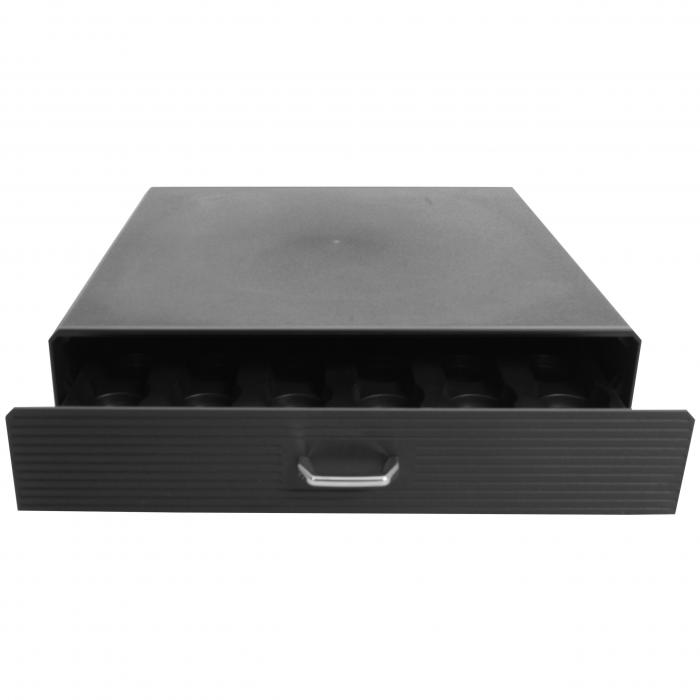 Monitorerhhung HWC-L98, Monitorstnder Bildschirmerhhung Aufbewahrungsbox mit Schublade 7x34x31cm