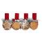 Adventsgesteck HWC-M14 mit Kerzenhalter, Adventskranz Weihnachtsgesteck Holz MVG 12x41x12cm ~ mit Kerzen