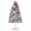 Deko-Weihnachtsbaum HWC-M17, Christbaum Weihnachtsdekoration, Kiefernzapfen Holz 60x32x17cm
