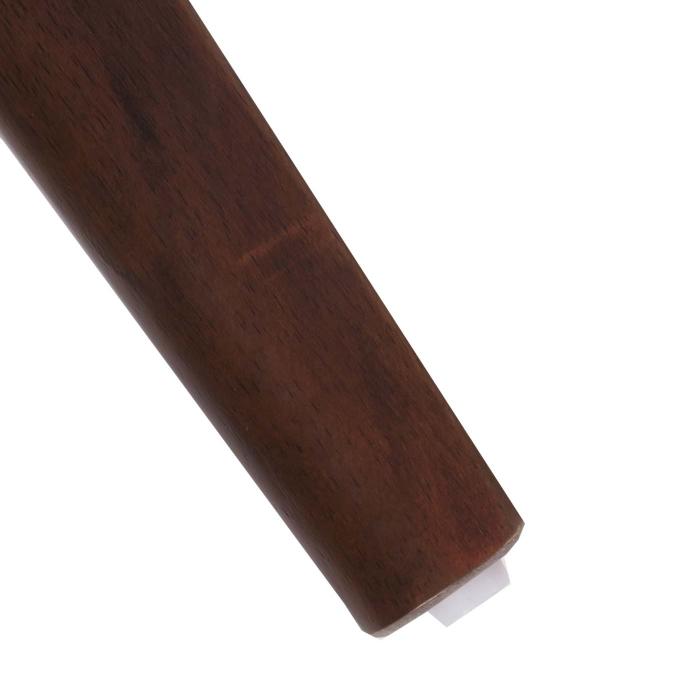 Couchtisch HWC-M55, Beistelltisch Sofatisch Massiv-Holz HDF Laminat Melamin 46x120x70cm Beton-Optik braune Beine