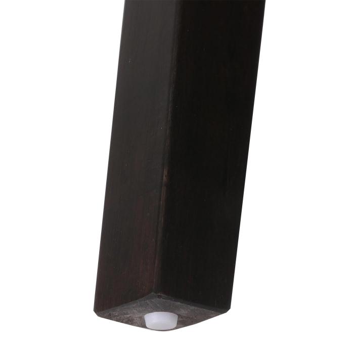 Esszimmertisch HWC-M57, Esstisch, Massiv-Holz Laminat Melamin 160-200x90cm, ausziehbar Sheesham Holz-Optik, dunkle Beine