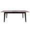 Esszimmertisch HWC-M57, Esstisch, Massiv-Holz Laminat Melamin 160-200x90cm, ausziehbar Sheesham Holz-Optik, dunkle Beine