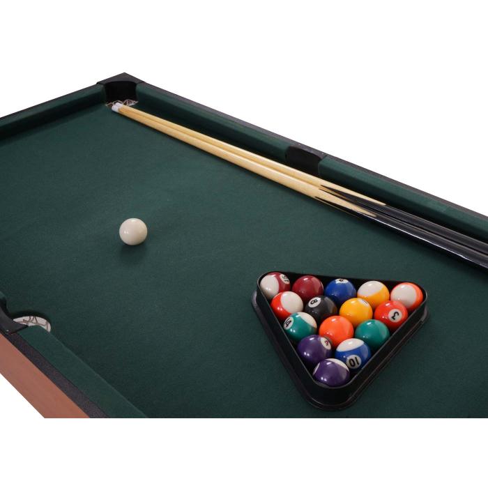 Tischkicker HWC-M33, Tischfuball Billard Hockey 7in1 Multiplayer Spieletisch, MDF 80x123x101cm