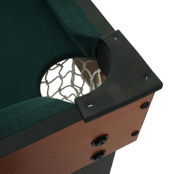Tischkicker HWC-M33, Tischfuball Billard Hockey 7in1 Multiplayer Spieletisch, MDF 80x123x101cm