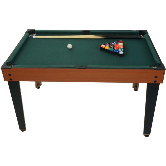 Tischkicker HWC-M33, Spieltisch Tischtennis Tischfuball Billard Hockey Backgammon 15in1 Multiplayer, MDF 80x123x101cm