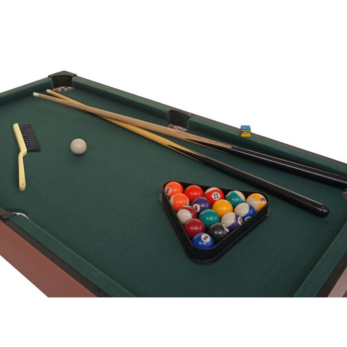 Tischkicker HWC-M33, Spieltisch Tischtennis Tischfuball Billard Hockey Backgammon 15in1 Multiplayer, MDF 80x123x101cm