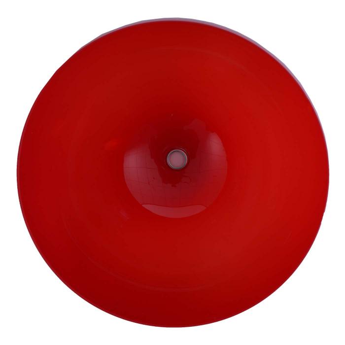 Lampenschirm HWC-M34 fr Bogen- und Pendelleuchte, Ersatzschirm,  40cm, Kunststoff ~ rot