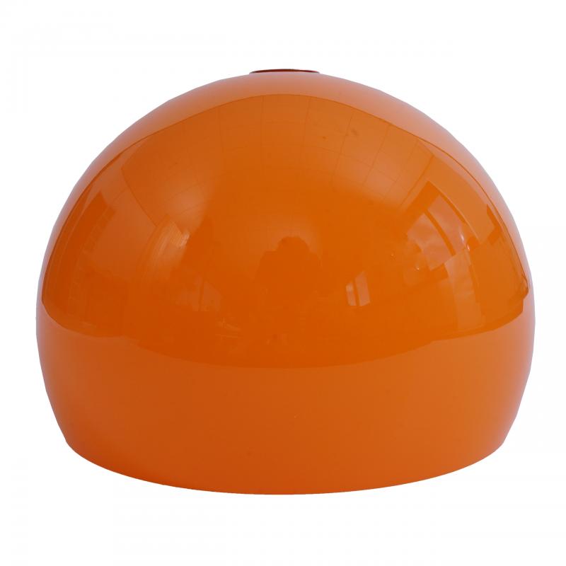 Lampenschirm HWC-M34 fr Bogen- und Pendelleuchte, Ersatzschirm,  40cm, Kunststoff ~ orange