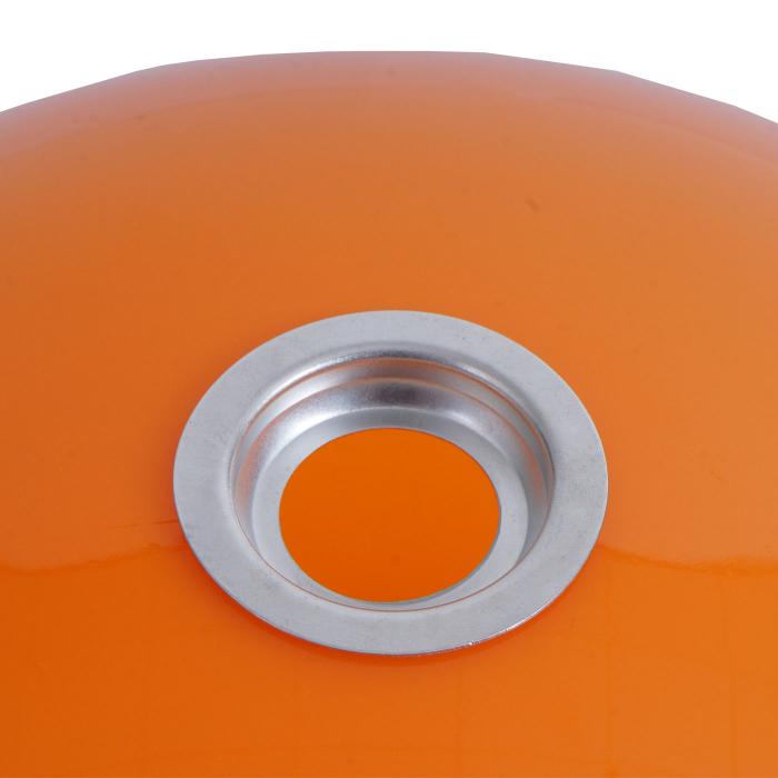 Lampenschirm HWC-M34 fr Bogen- und Pendelleuchte, Ersatzschirm,  40cm, Kunststoff ~ orange