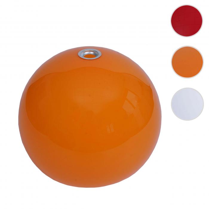 Lampenschirm HWC-M34 fr Bogen- und Pendelleuchte, Ersatzschirm,  40cm, Kunststoff ~ orange