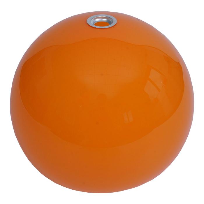 Lampenschirm HWC-M34 fr Bogen- und Pendelleuchte, Ersatzschirm,  40cm, Kunststoff ~ orange