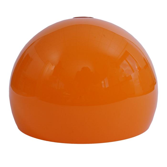 Lampenschirm HWC-M34 fr Bogen- und Pendelleuchte, Ersatzschirm,  40cm, Kunststoff ~ orange
