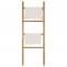Teak-Handtuchhalter HWC-M76, Handtuchstnder, 4 Stangen, hochwertiges B-Grade-Teak (Kernholz, 20-30 Jahre) 161x57x5cm