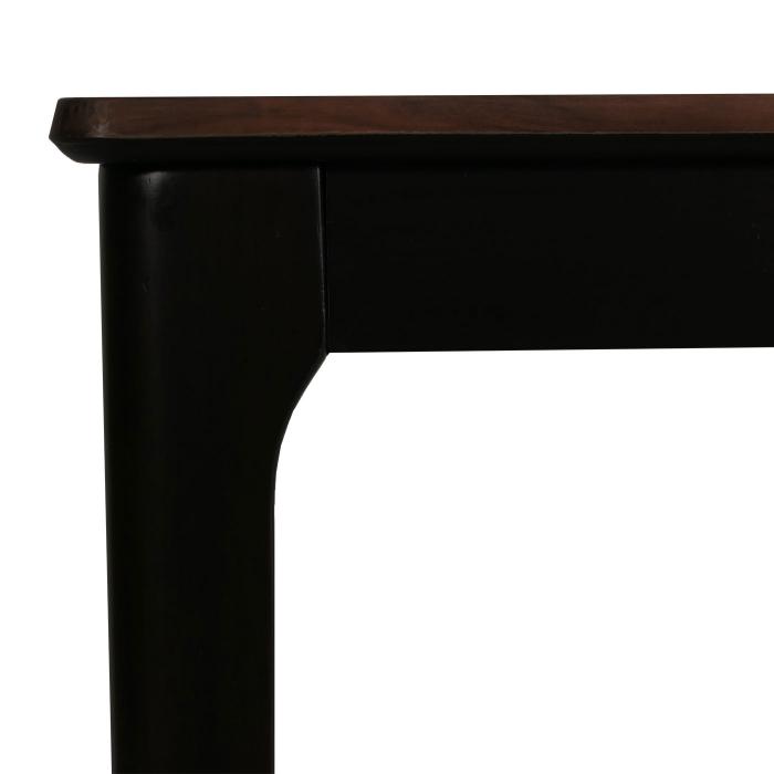 Esszimmertisch HWC-M55, Tisch Esstisch, Massiv-Holz HDF Laminat Melamin 135x80cm, Sheesham Holz-Optik, dunkle Beine