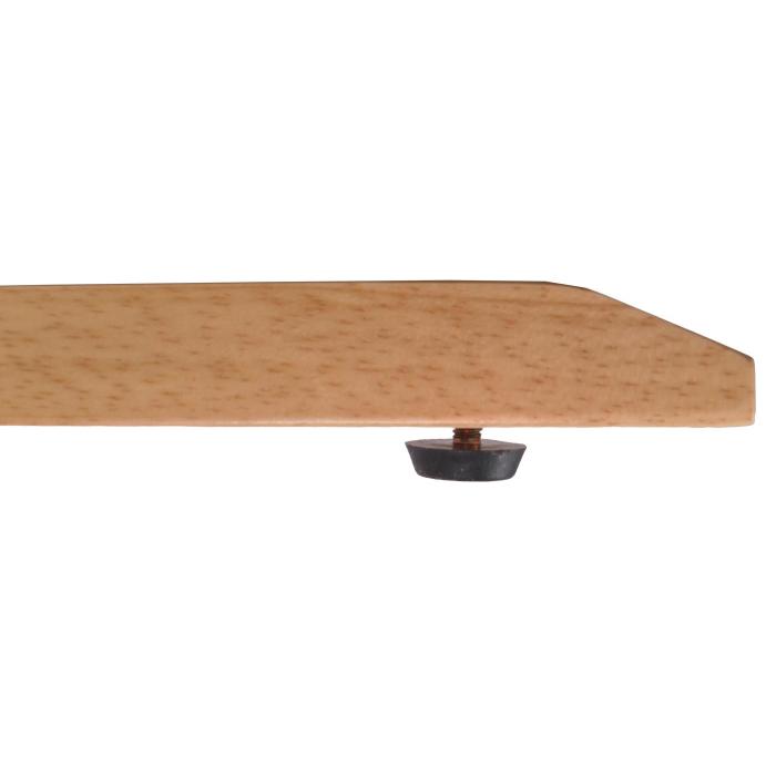 Bistrotisch HWC-M56, Tisch Esstisch, Massiv-Holz HPL Laminat Melamin 92cm, Marmor/Stein-Optik, helles Gestell