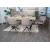 6er-Set Esszimmerstuhl HWC-M53, Küchenstuhl Stuhl mit Armlehne, drehbar Auto-Position, Metall Stoff/Textil ~ taupe