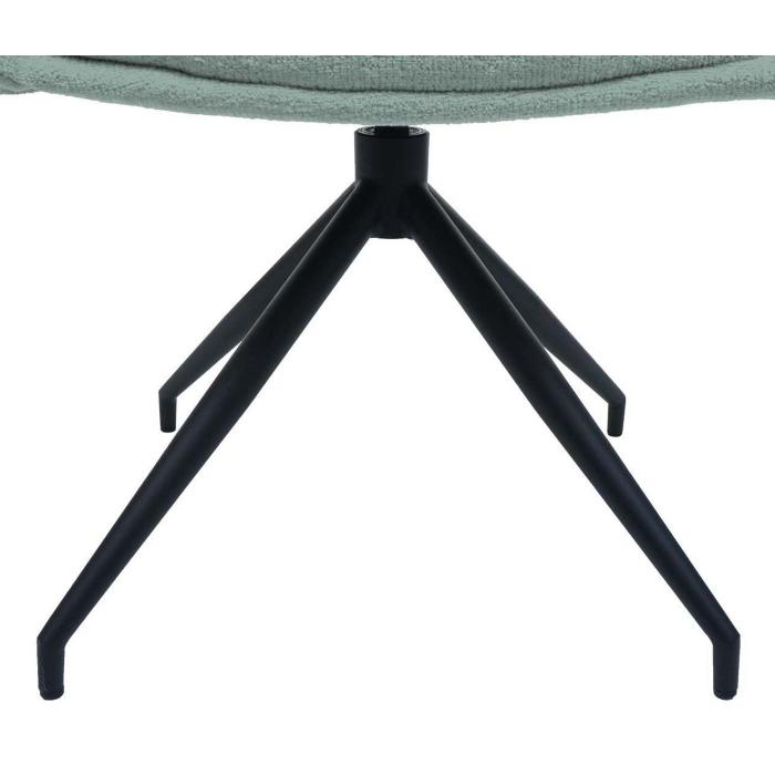 6er-Set Esszimmerstuhl HWC-M53, Kchenstuhl Stuhl mit Armlehne, drehbar Auto-Position, Metall Stoff/Textil ~ grau-blau