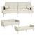 Schlafsofa HWC-K65, Schlafcouch Bettsofa Gstebett, Schlaffunktion Liegeflche 170x104 cm ~ Stoff/Textil creme-beige