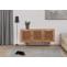 Stimmungsfotos vor ansprechendem Ambiente fr Produkt Sideboard HWC-M47, Schrank Kommode Highboard Anrichte, Staufcher, Rattan Akazie Massiv-Holz gebeizt 82x160x45cm 38kg