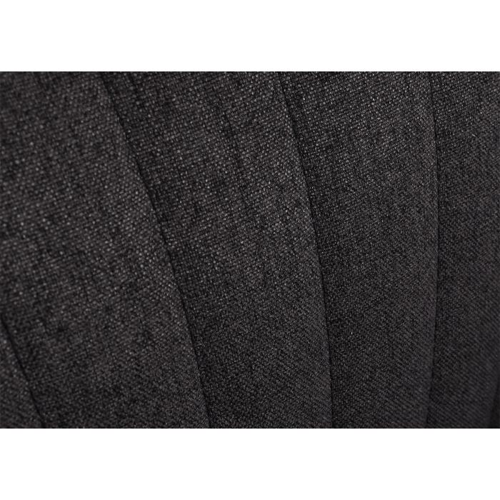 Barhocker HWC-M67, Drehstuhl Barstuhl, mit Armlehne Fuablage drehbar Stoff/Textil Eisen FSC ~ dunkelgrau Fu schwarz