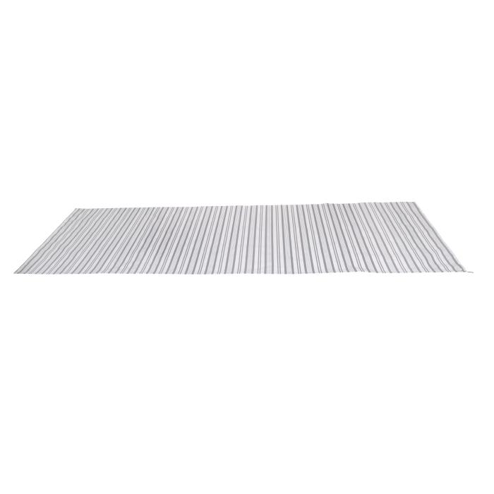 Volant fr elektrische Vollkassetten-Markise T124, 5x3m ausfahrbarer Volant Polyester ~ grau-wei