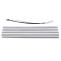 Volant fr elektrische Vollkassetten-Markise T124, 5x3m ausfahrbarer Volant Polyester ~ grau-wei