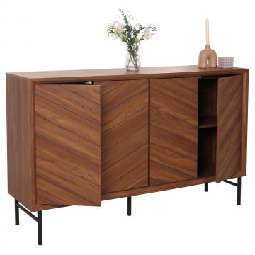 Sideboard HWC-M50, Schrank Kommode Highboard Anrichte, 94x151x40cm ~ braun