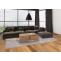 Stimmungsfotos vor ansprechendem Ambiente fr Produkt Couchtisch HWC-M49, Wohnzimmertisch Tisch, 3D-Design 2 Schubladen MDF Metall 46x110x55cm ~ natur