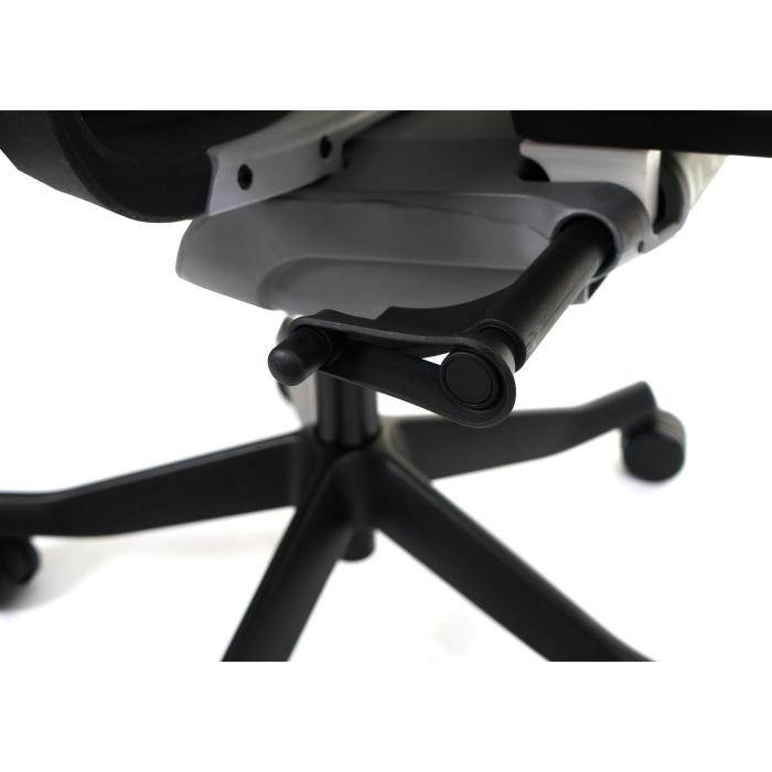 Brostuhl MERRYFAIR Wau 2, Schreibtischstuhl Drehstuhl, Polster/Netz, ergonomisch ~ schwarz-grau, Gestell schwarz