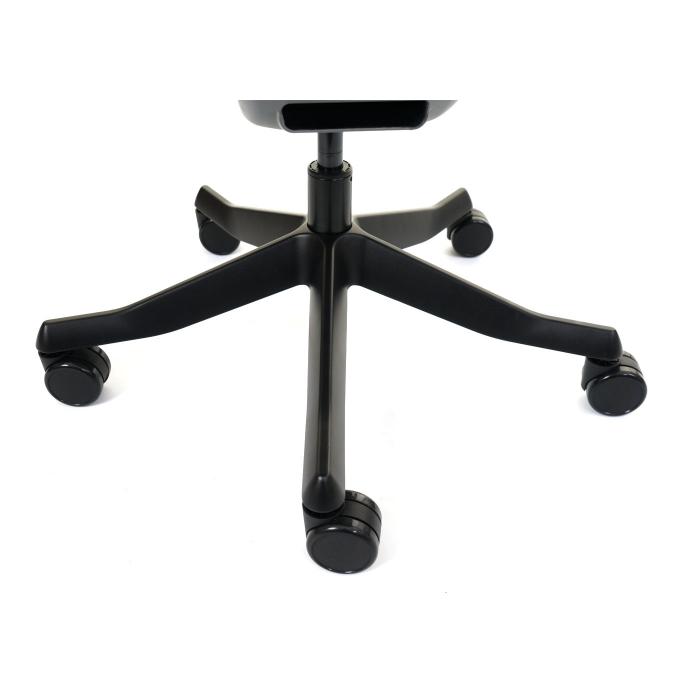 Brostuhl MERRYFAIR Wau 2, Schreibtischstuhl Drehstuhl, Polster/Netz, ergonomisch ~ wei-grau, Gestell schwarz
