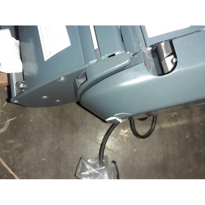 B-Ware (Motor hat Kratzer SK2) | Elektrische Vollkassetten-Markise T124, 5x3m ausfahrbarer Volant ~ Polyester anthrazit