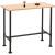 Bartisch HWC-N21, Thekentisch Bistrotisch, Fuablage Industrial Metall Massiv-Holz Kiefer 108x120x61cm ~ natur