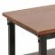 Lowboard HWC-N28, TV-Rack, Rollen 2 Fcher, 3D-Struktur Industrial Retro Metall Holz 55x130x36cm ~ schwarz, braun