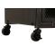 Lowboard HWC-N28, TV-Rack, Rollen 2 Fcher, 3D-Struktur Industrial Retro Metall Holz 55x130x36cm ~ schwarz, natur