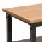 Lowboard HWC-N28, TV-Rack, Rollen 2 Fcher, 3D-Struktur Industrial Retro Metall Holz 55x130x36cm ~ schwarz, natur