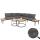 Garten-Garnitur HWC-H54c, Lounge-Set, Beistelltisch Spun Poly Akazie Holz Stahl ~ braun, Kissen dunkelgrau Garten-Garnitur HWC-H54c, Lounge-Set, Beistelltisch Spun Poly Akazie Holz Stahl ~ braun, Kissen dunkelgrau